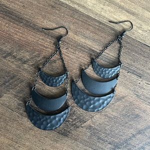 Black Hanging Earrings